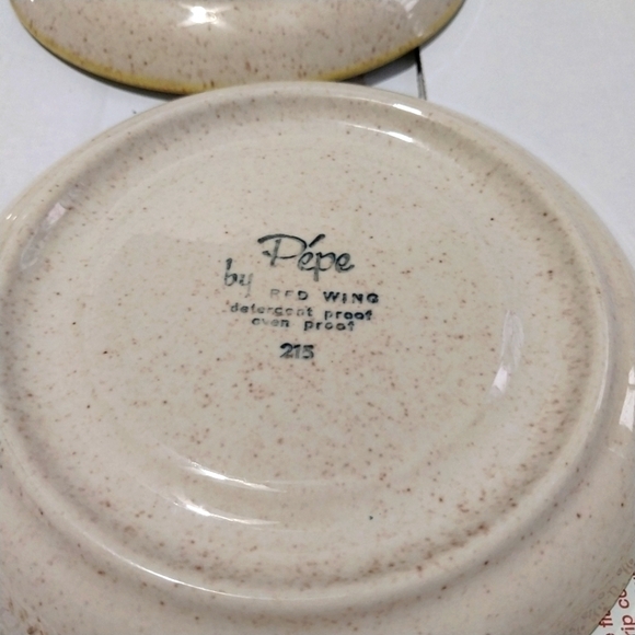 PÉPE Pattern By Red Wing Mid-Century China Saucer Plates (Set Of 6) 1962-1963 - Picture 5 of 6
